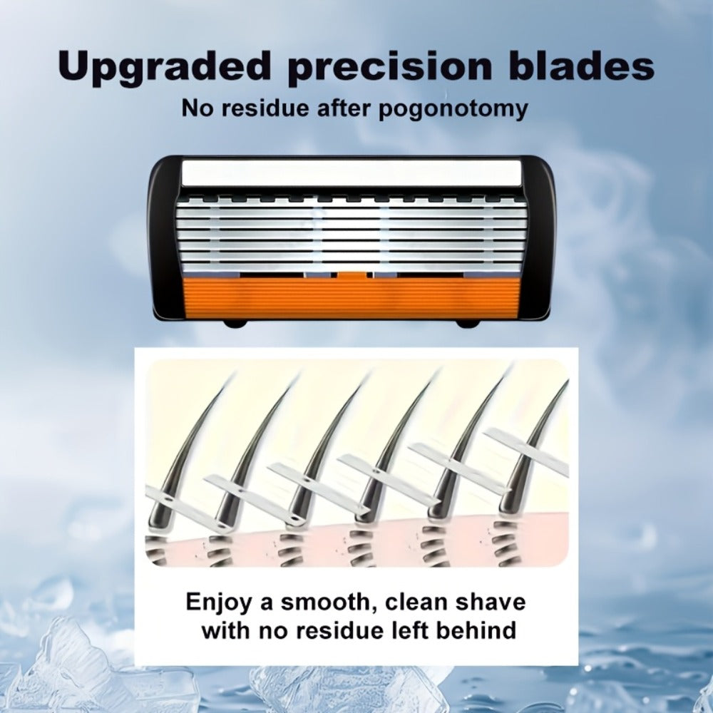 2 Handles + 54 Replacement Blades, 2 Handles + 32 Replacement Blades, 1 Handle + 18 Replacement Blades, Manual Razor Set, Stainless Steel Razor Set, Men'S Manual Razor, Men'S Razor, High-Quality Men'S Razor Set, Men'S Manual Shaver, Large Capacity