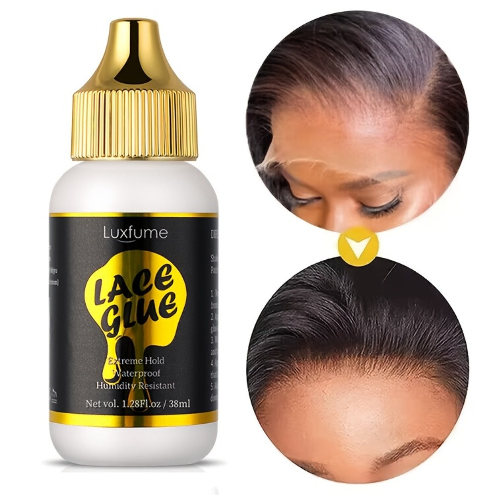 3pcs Luxfume Invisible Waterproof Lace Front Glue | Extreme Hold for Wigs, Liquid Container