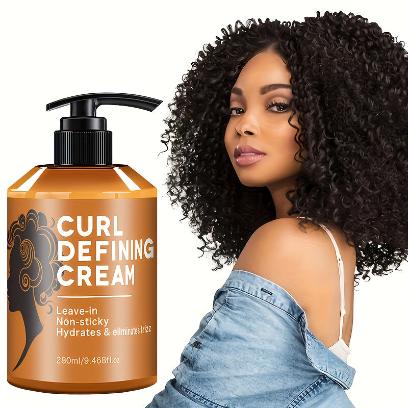 1pc Adult Curling And Styling Cream| Argan Oil | Moisturizing, Long-lasting Styling, Controlling Frizz, Non Greasy | Hairstyle Design | Suitable for Regular, Wavy, And Curly Hair Christmas Gifts, Birthday Gifts | Fashionable Bottle Body Design