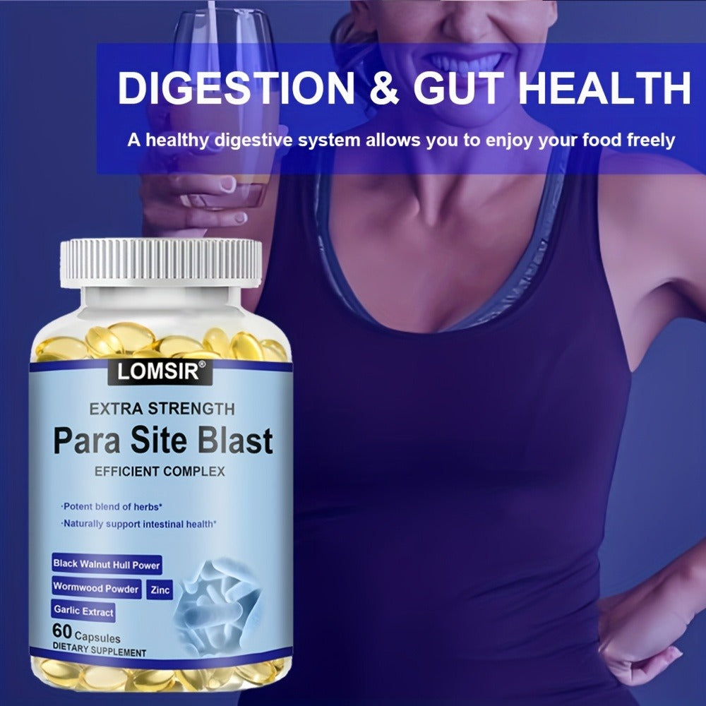 [Premium Intestine Health] Premium Intestine Health with Black Walnut, Wormwood Powder & More - Colon Health - 60 Softgels