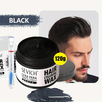 Hair Color Wax Temporary - Instant Hair Dye Wax for Parties Cosplay Festivals - Strong Hold Styling Wax with Vibrant Color for All Hair Types Men Women Kids