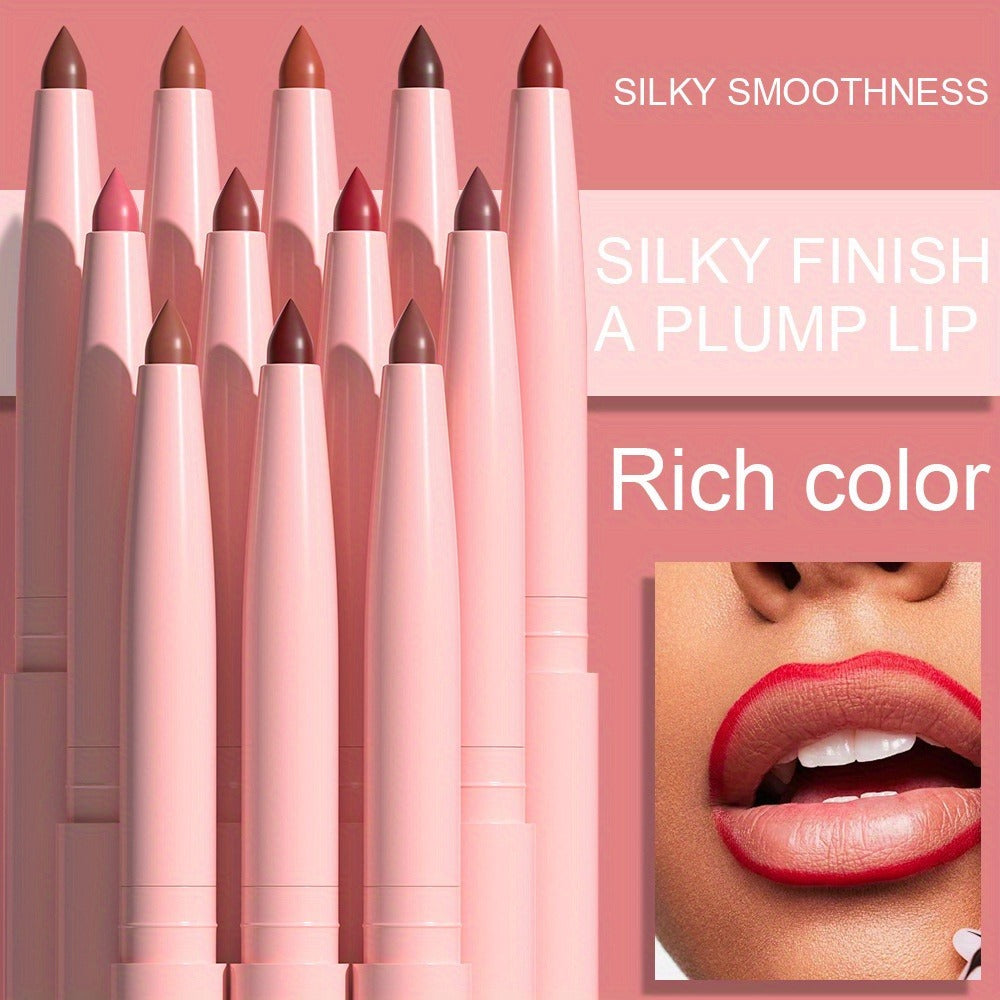 Lip Liner and Lipstick Set 12pcs Matte Waterproof Long Lasting Easy Apply Lip Pencil Lip Color Kit for Women Holiday Gift