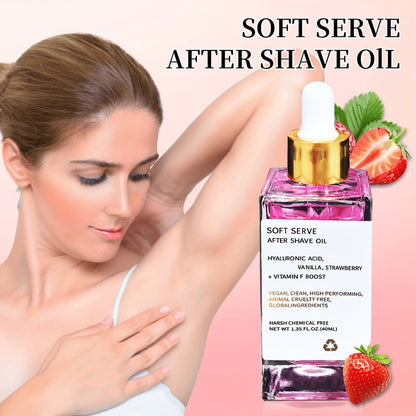 Mustache Oil Strawberry Vanilla Scent 2-Pack 1.35oz Each - After Shave Oil for Men Beard Softener Moisturizer Hypoallergenic Glycerin Enriched Unisex Skin Soothing Grooming Oil