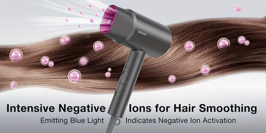 Quick-Drying Hair Dryer Featuring a Diffuser for Curly Hair, 1875W Professional Ionic Blow Dryer Suitable for Both Women And Men, Lightweight And Powerful Portable Hair Dryer Ideal for Travel, Perfect Gift for Friends And Partners