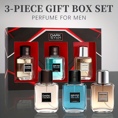 Men's Cologne Gift Set - 3 Piece Eau de Toilette Spray Long Lasting Fragrance for Men, Travel Size 1 oz Each, Perfect for Dating Holidays Everyday Wear & Parties
