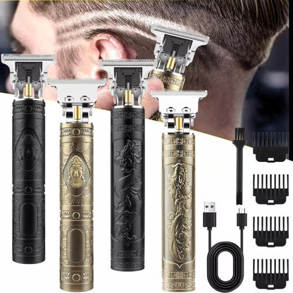 Cordless Hair Clipper & Beard Trimmer Kit for Men – USB Rechargeable Electric Haircut Set with 4 Guide Combs | Professional Home Barber Kit, Portable Grooming Tool | Father’s Day Gift for Men