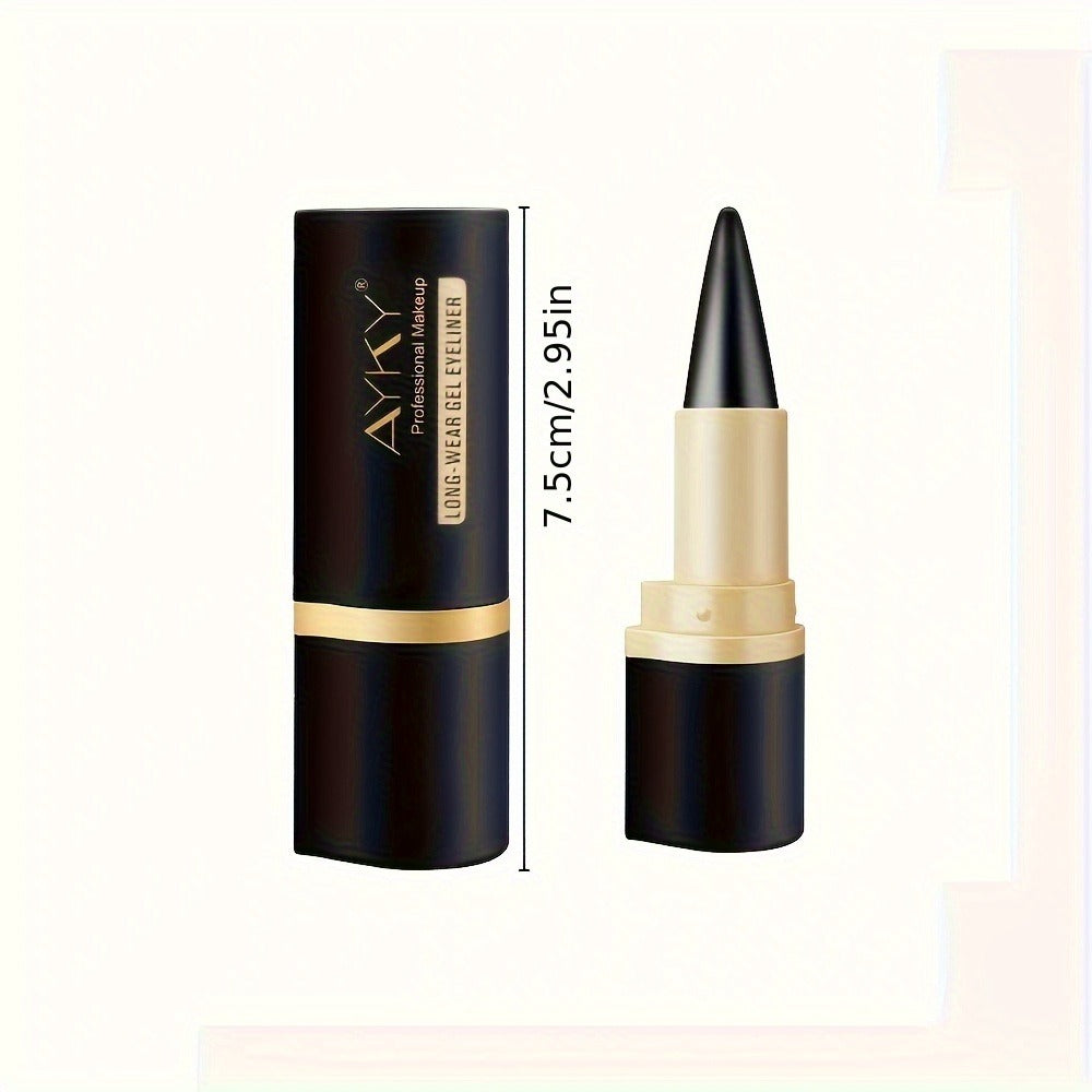 Matte Black Eyeliner 6-Pack Waterproof Smudge-Proof Fade-Resistant Long-Lasting Cream Formula Easy Apply Beginner Friendly Eye Makeup Gift Set