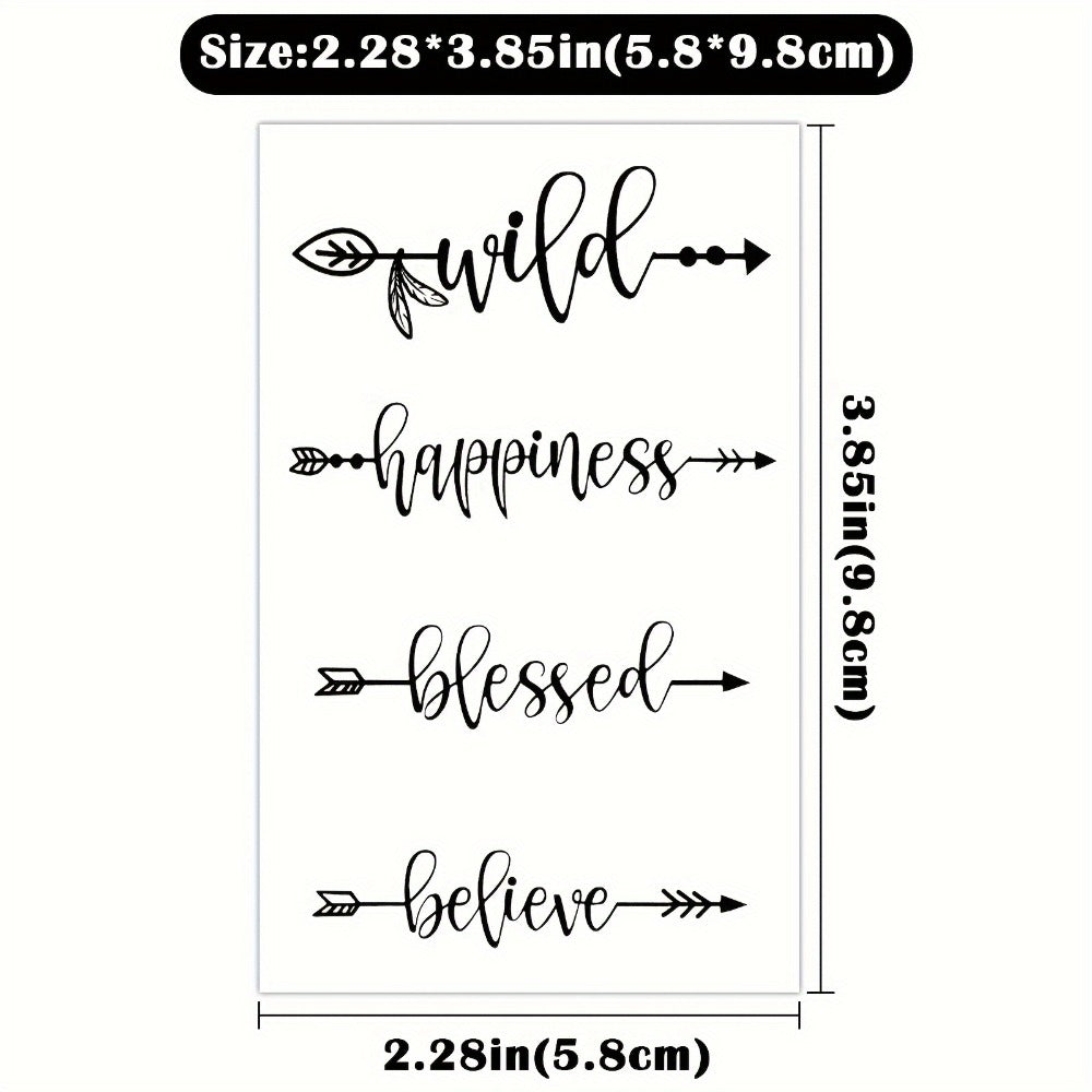 30pcs of Waterproof Temporary Tattoos Featuring Realistic Floral And Letter Designs Suitable for Everyone