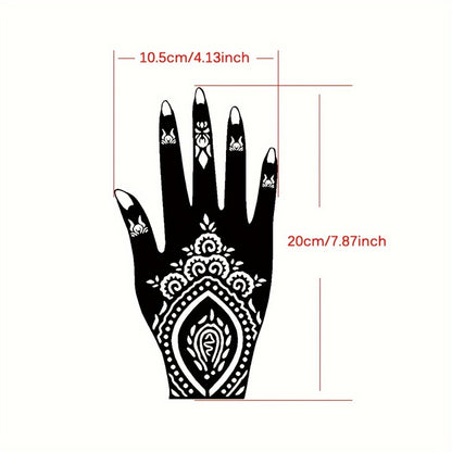 Jagua Gel Temporary Tattoo Kit — Semi-Permanent Freehand Ink, Fake Freckles, 3 Brown & Red Ink Bottles, 6 Stencils & Gloves for Women & Men, Weddings & Special Events