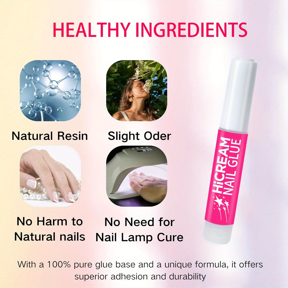 14pcs Quick-Dry Nail Glue, A Total Of 1.28oz, Super Strong Nail Glue 12pcs Of 0.07oz & 2pcs Of 0.24oz, for Acrylic & Fake Nails, Long-lasting, No Lamp Required, Super Strong Nail Glue for Press-Ons & Rhinestones, for Nail Salon Home DIY, Nail Salon