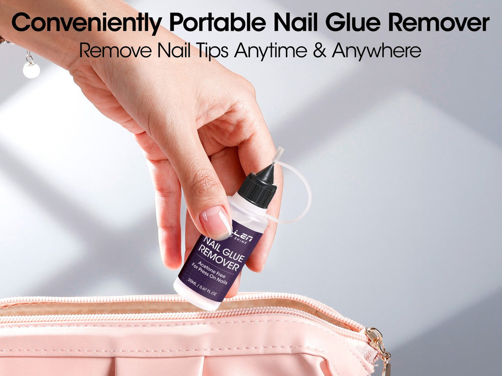 Gellen 0.68oz Pinpoint Nail Glue Remover for Press On, Multi-Functional Remover for Nails Tips, Gentle Glue Remover for Gel X Nails, Non-Acetone Nail Polish Remover