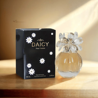 Sweet Floral Perfume for Women Daicy EDP Natural Spray 3.4 fl oz 100ml Long Lasting Feminine Fragrance Rose Jasmine Peony Everyday & Gift