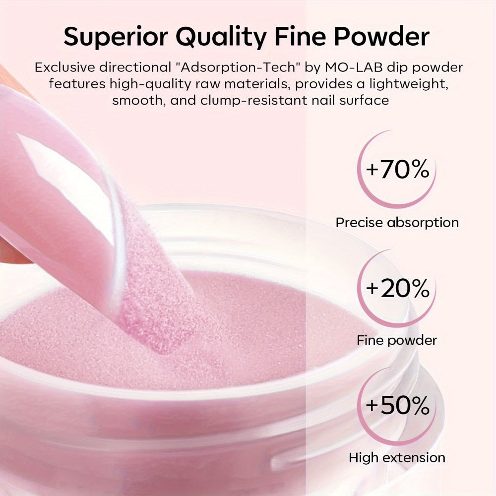 NOCIS Dip Powder Nail Kit Starter, 4 Colors Nude Pinkish Glitters Acrylic Dipping Powder System Liquid Set with Base/Top Coat Activator for French Nail Art Manicure Salon All-in-One Beginner Extension Kit