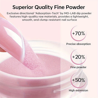 Dip Powder Nail Kit 4 Colors Nude Pink Glitter with Base Top Coat Activator All-in-One Beginner Starter Set French Nail Art Manicure Salon