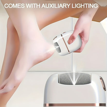 Electric Foot Grinder Rechargeable 3 Grinding Heads 2 Speed Settings USB Charging Portable Callus Remover for Cracked Dry Skin Dead Skin Removal Pedicure Tool