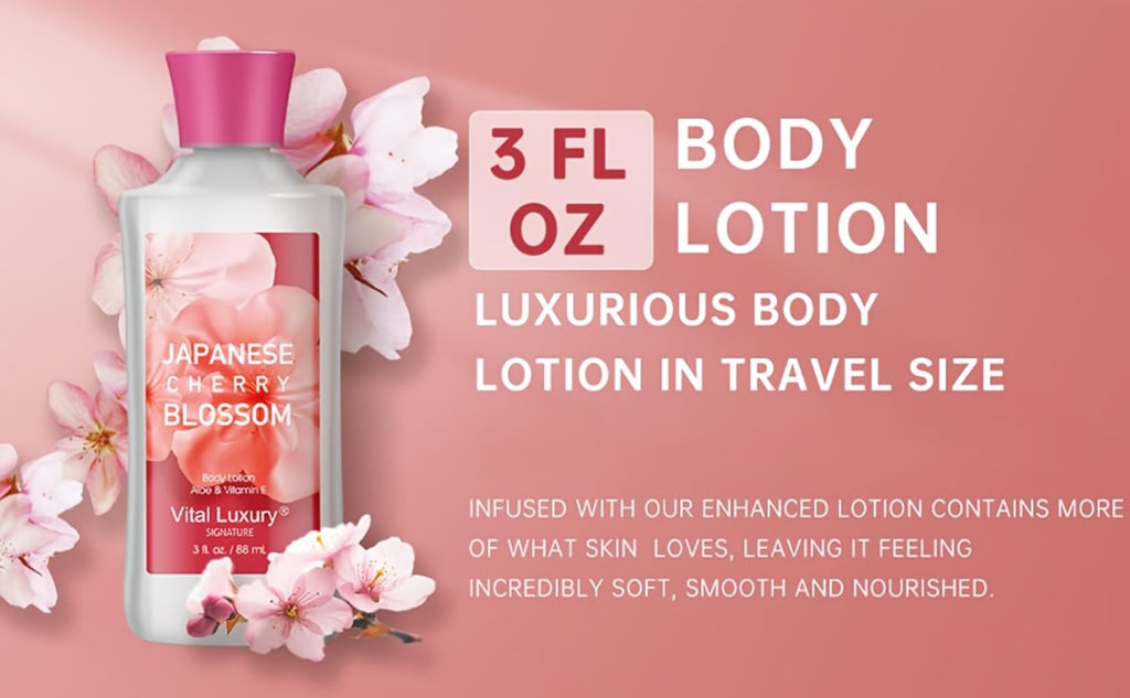 Japanese Cherry Blossom Bath & Body Care Set |3oz (Shower Gel Body Lotion Body Mist) Luxurious Foam Material, With A Refreshing And Deodorizing Aroma, Suitable For All SeasonsAn Excellent Gift For Mothers, Wives, Sisters, And Girlfriends