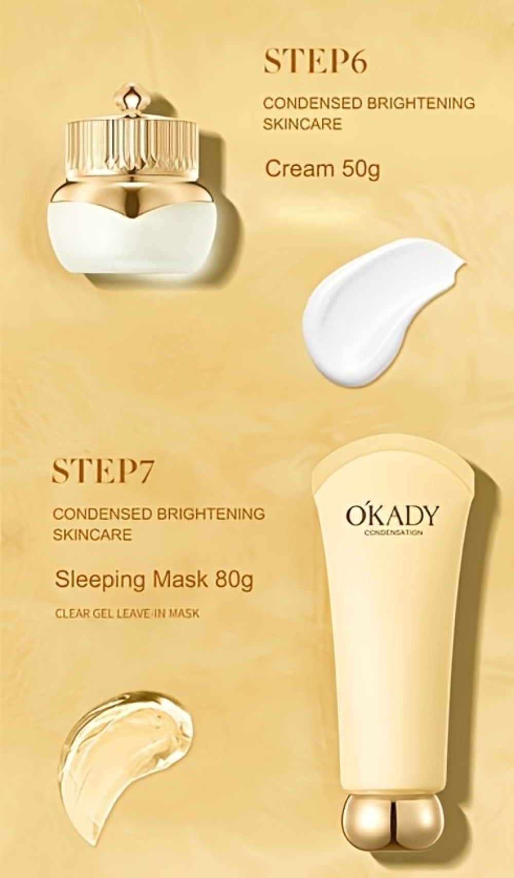 OKADY Ginseng Skincare Set | Make Skin Younger-Looking Alcohol-Free Hypoallergenic Cleansing, Purifying Skin Quick Absorption Facial (Ginseng - 9pcs Set) A Gift for A Lady. Thanksgiving Gift Send Mom, Send Girlfriend
