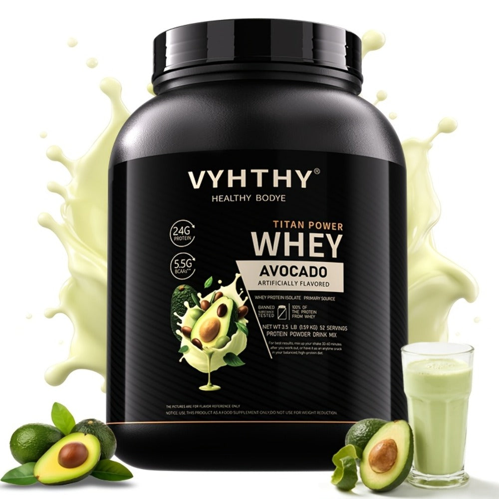 VYHTHY Whey Protein Powder, Premium Milk Protein Powder, Isolated And Hydrolyzed Blend, Suitable for Sports Nutrition And Daily Use, Contains Bcaas, Low in Carbohydrates, Available in Strawberry, Blueberry, Vanilla