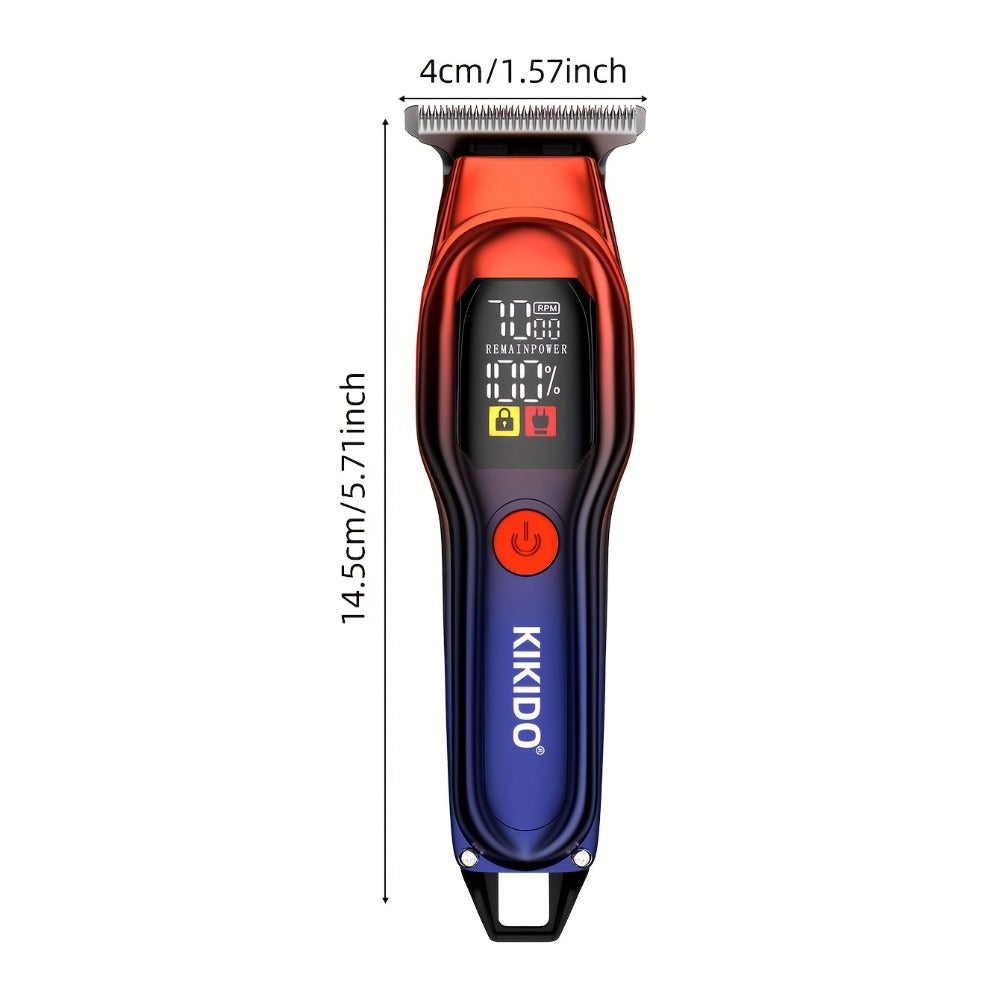 Electric Hair Clipper - Portable, USB Fast Charging, 2 LED Display Screen, Interchangeable Comb for Precise Grooming, Essential for Travel And Home Use, Rechargeable Hair Trimmer