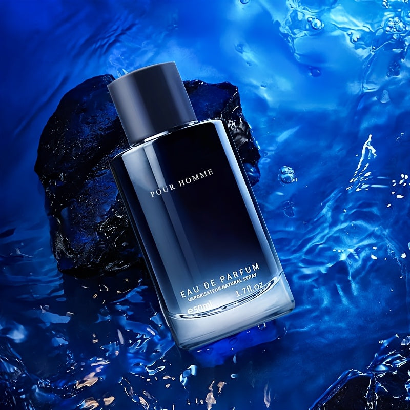 50ml/1.7fl.oz Men's Eau De Parfum - Fougere Scent with Pepper, Lavender & Cedarwood Notes, Long-Lasting Freshness for Daily Wear & Dating, Paraben-Free, Ideal Gift for Him, Dating Fragrance, Sophisticated Packaging, Premium Quality Scent