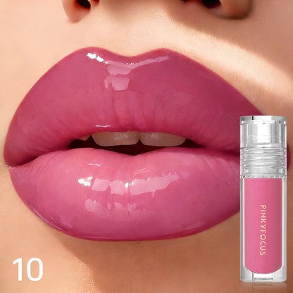 Lip Gloss Plumping Maximizer — Mirror-Like Shine Finish, Lip Injection Effect, Long-Lasting Hydrating Lip Gloss for Fuller-Looking Lips, 5 Shades Available