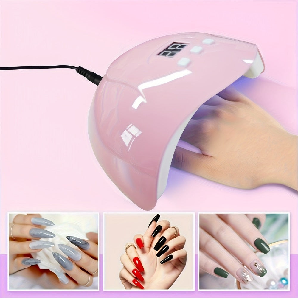 MOROVAN Acrylic Nail Kit with Drill And U V Light Full Nail Kit Set Professional Nail Starter Kit for Beginners Acrylic with Everything