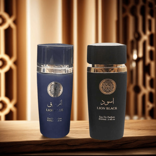 2pcs of 3.4oz Arabian Men's perfume, with long-lasting fragrance, 2 types of oriental scents, very suitable for holidays, dates, daily use, parties, different flavors