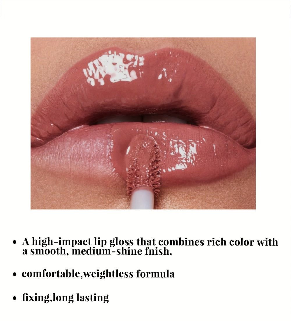 Lip Gloss Set 12pcs Long-Lasting Moisturizing Waterproof - High Color Payoff Non-Stick Non-Fading Formula for All Skin Tones - Hydrating Glossy Lip Makeup for All-Day Wear - Perfect Holiday Gift Set