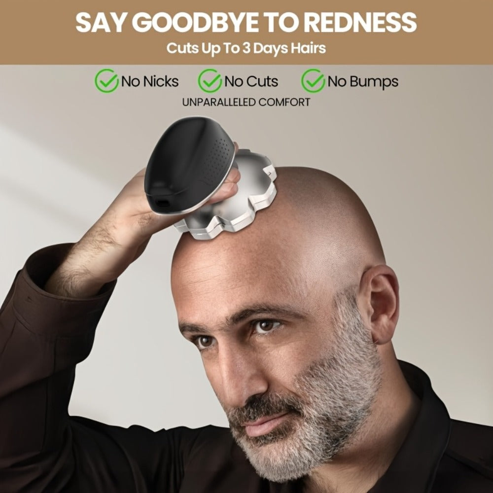 [Upgraded Version] 7D/9D Men's Electric Shaver, Bald Barber, Intelligent LED Screen Display, Full Body Wash Wet And Dry Double Shaving, USB-C Fast Charging, Rotary Floating Shaving, Bald God, The Ideal Gift for Boyfriends And Fathers![