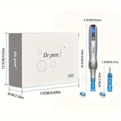 Dr. Pen M8S Microneedling Pen Kit - 10PCS 0.25mm Replacement Cartridges USB Rechargeable Professional Micro Needle Skin Care Body Tool for Adults