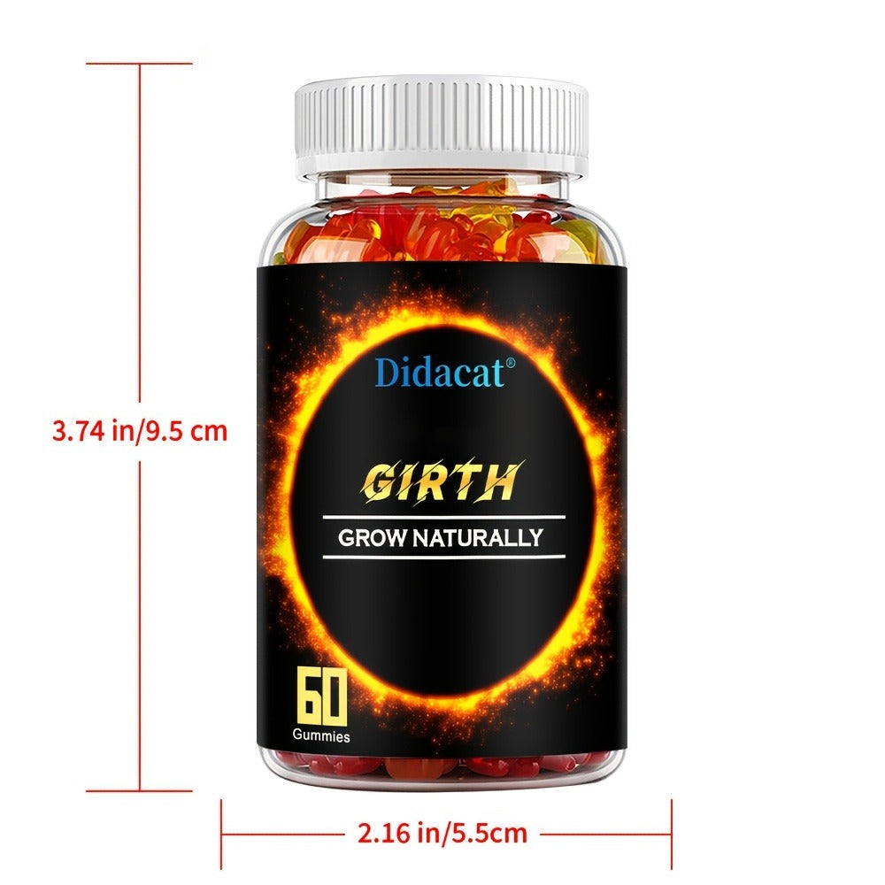 GIRTH Gummies - Men'S Supplement - Contains Ashwagandha - Premium Formula - 60 Gummies