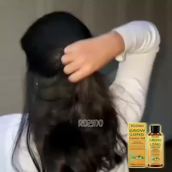 Anti-Dryness, Thickening Hair Castor Oil Conditioner - Instantly Soothes Dryness & Split Ends, Moisturizes Scalp, Strengthens Roots, Cleanses & Removes Dandruff, Controls Oil & Nourishes. Use Once Every 7 Days. Prevents Hair Loss from Late Nights