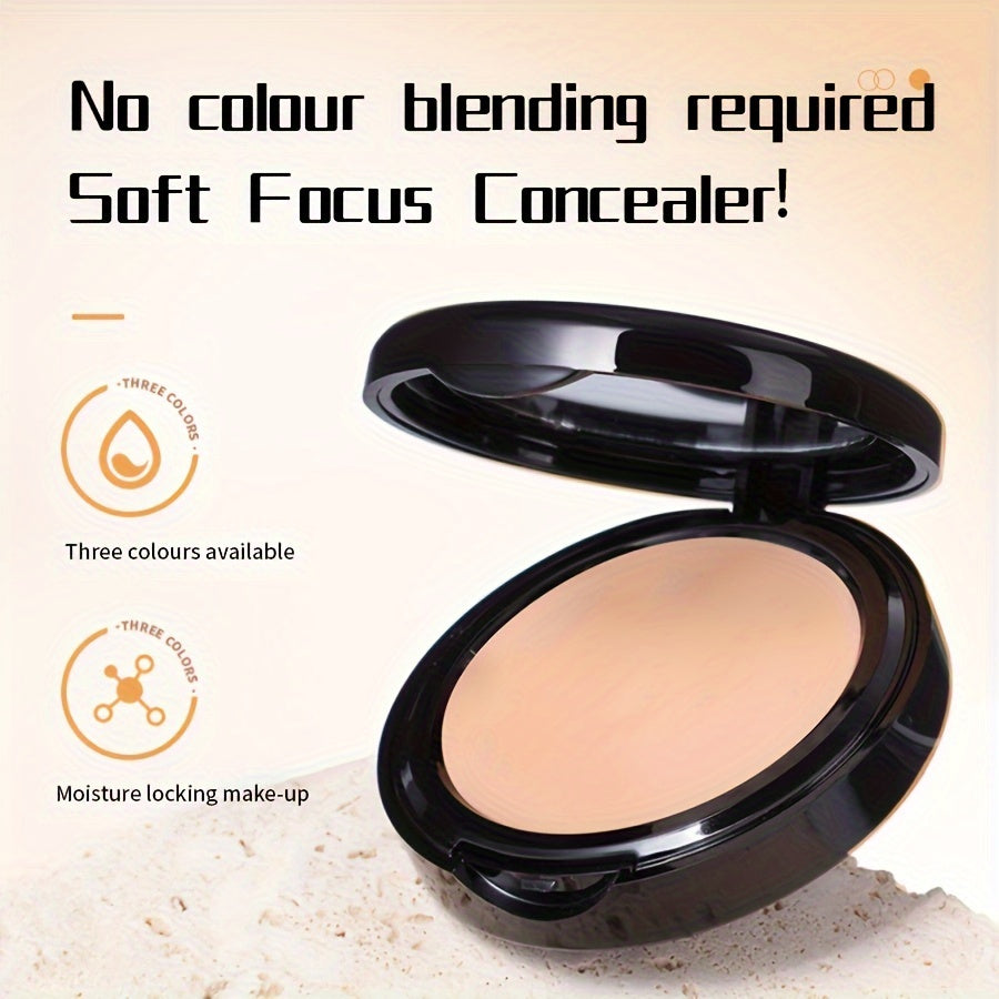 [Oil-Control Foundation/Powder] Concealing Oil-Control Foundation/Powder - Available in Three Shades Suitable for Various Makeup Looks, Ensuring Your Skin Appears Flawless, Providing 24-Hour Coverage And Oil Control, with Long-Lasting Waterproof Propertie