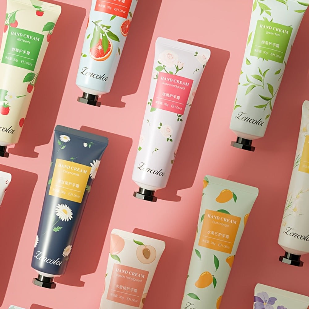 10pcs Hand Cream Set, Scented Hand Cream for Dry And Cracked Hands, Travel Size Hand Cream Mini Moisturizer with Shea Butter, Perfect for Holiday Gifts Mother's Day Gifts, Moisturizing Spring And Summer Non-Greasy,working hands cream,hand lotion