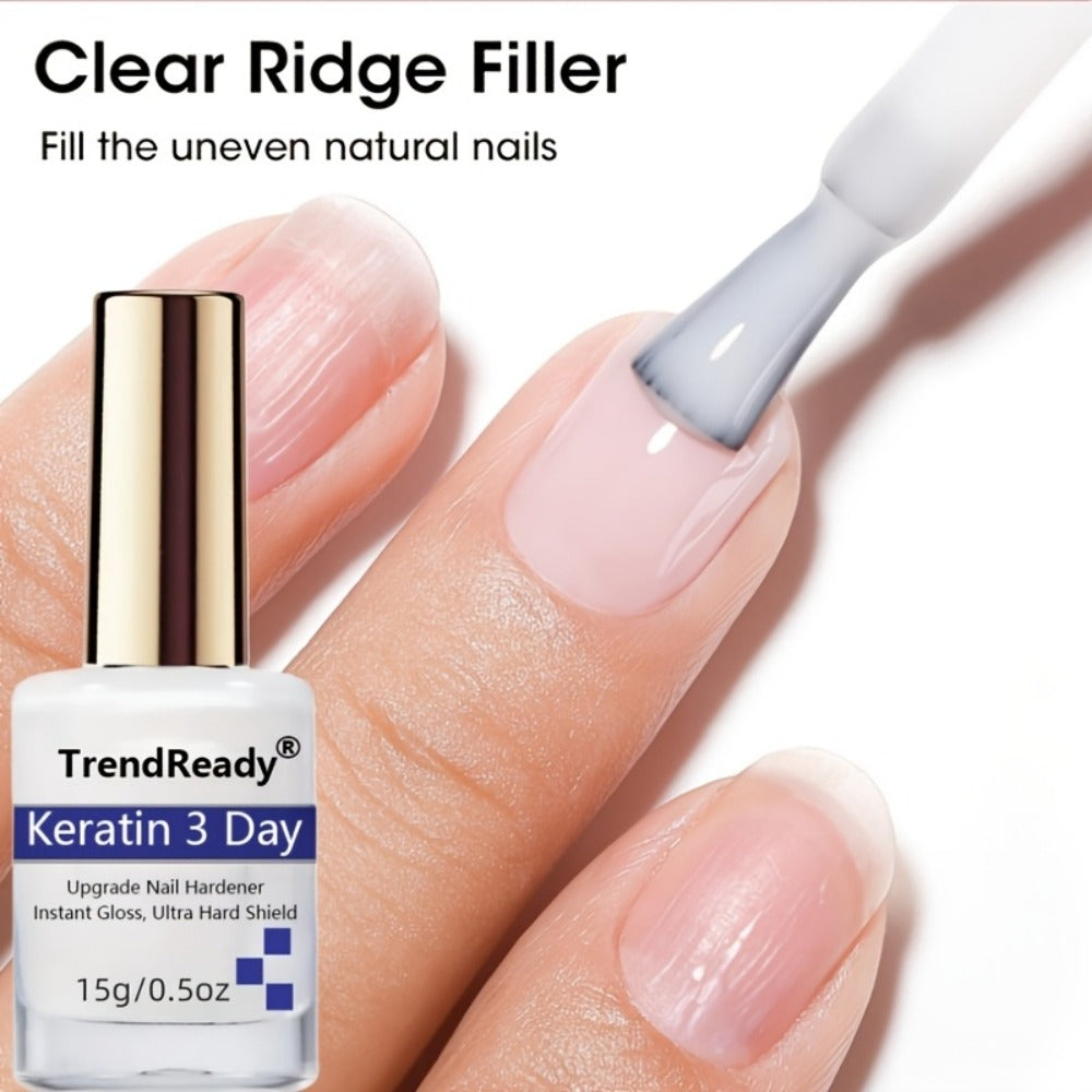 2PCS 0.51oz Nail Hardener | White Nail Hardener Extra Strong For Weak Nails | Long Lasting & Fast Drying Nail Polish For Weak Splitting Break | Manicure Essentials, Nail Care, Smoothes Nails | Halloween Gift, Christmas Gift, Nail Oil
