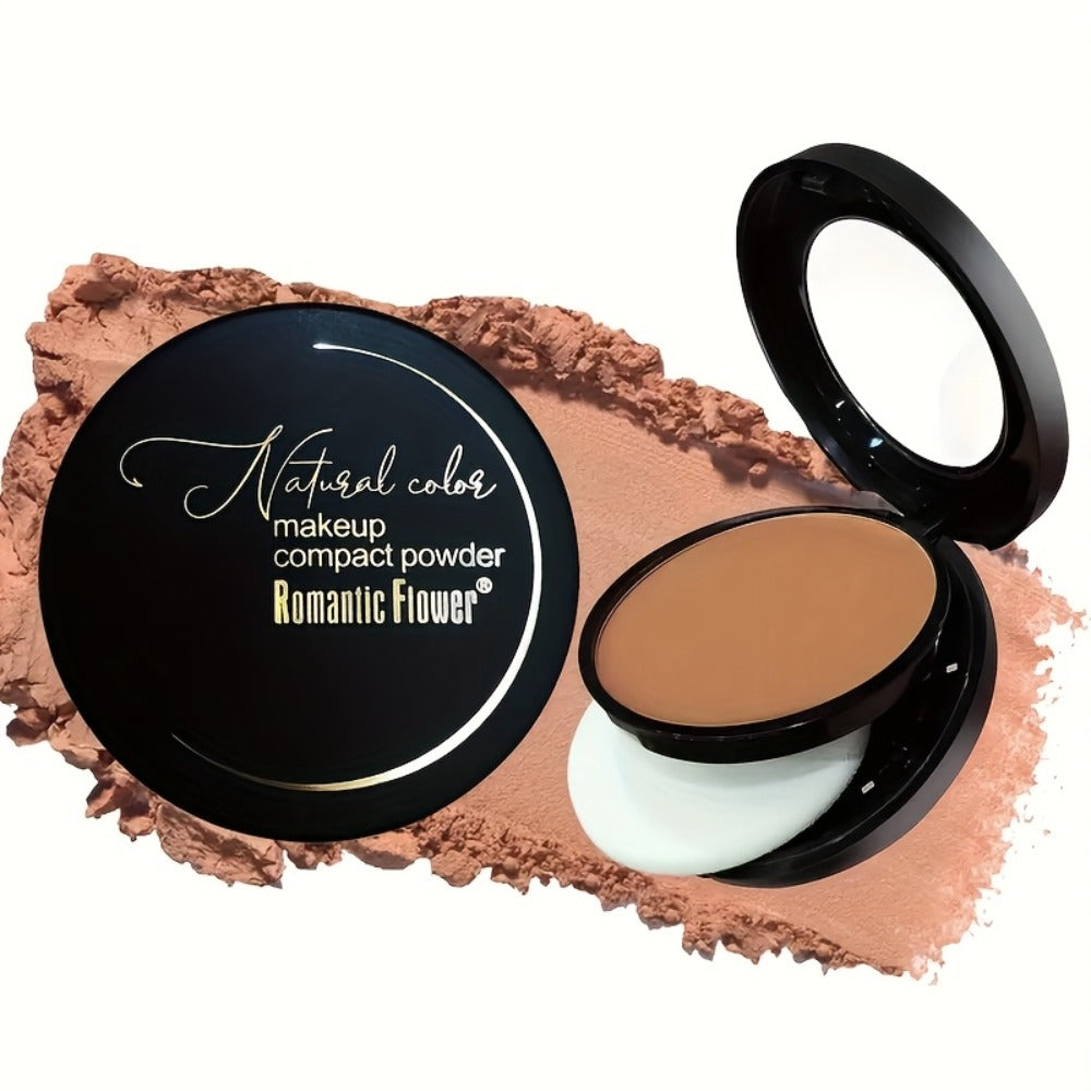 Matte Setting Powder Palette Waterproof Sweat-Proof Buildable Coverage Squalane Formula Brightening Contouring Face Powder for All Skin Tones