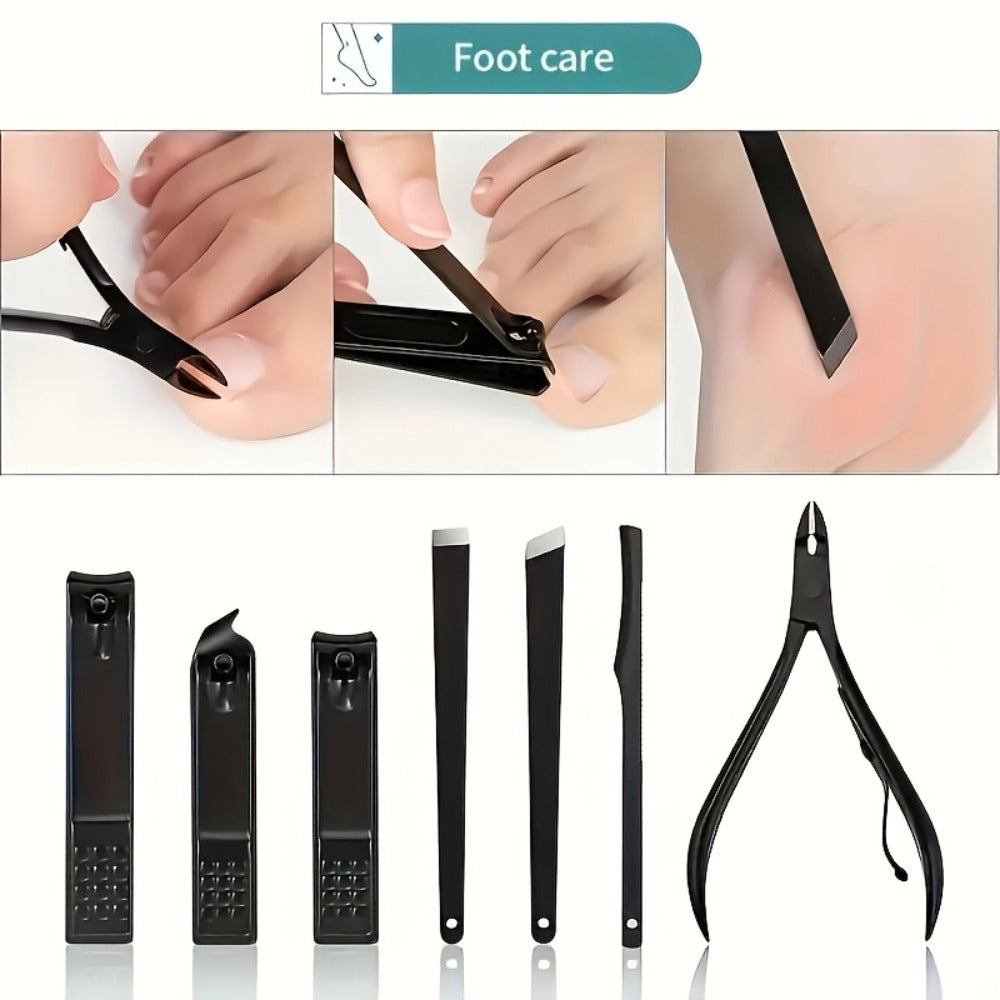 25pcs Professional Nail Clipper Set - Sharp Blades for Accurate Cutting, Sturdy And Long-Lasting Design for Trimming Both Fingernails And Toenails - Achieve Quality Nails at Home with Essential Tools for Comprehensive Pedicure Care