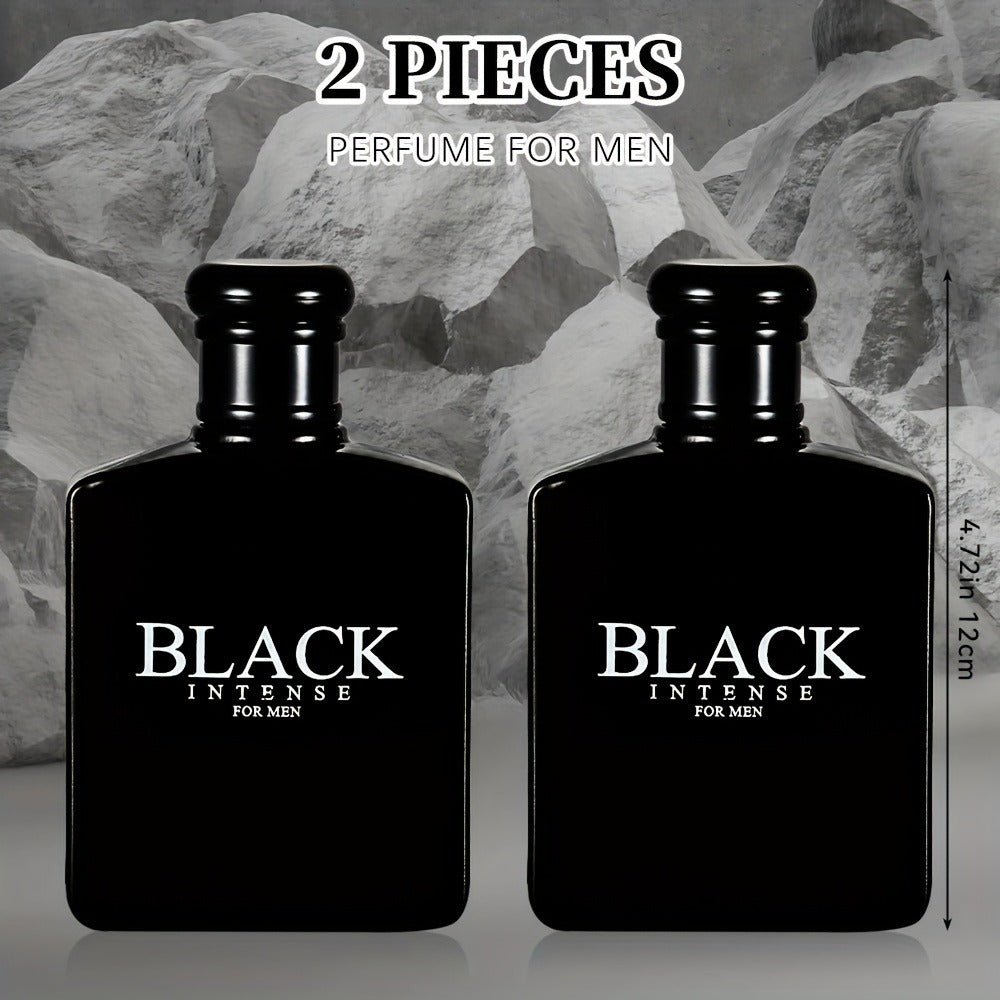 Men's Cologne Eau De Toilette Spray 3.4 fl oz 2 Pack - Long Lasting Fragrance Gift Set with Sage Absinthe Lemon Notes - Perfect for Dating Parties Valentines Day Anniversary