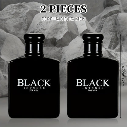 Men's Cologne Eau De Toilette Spray 3.4 fl oz 2 Pack - Long Lasting Fragrance Gift Set with Sage Absinthe Lemon Notes - Perfect for Dating Parties Valentines Day Anniversary