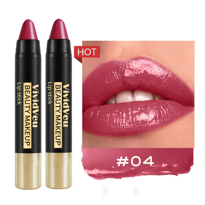 Matte Lipstick Set 6pcs Creamy Long Lasting Waterproof Non-Stick Automatic Lipstick Pen Bullet Lip Color Gift for Women