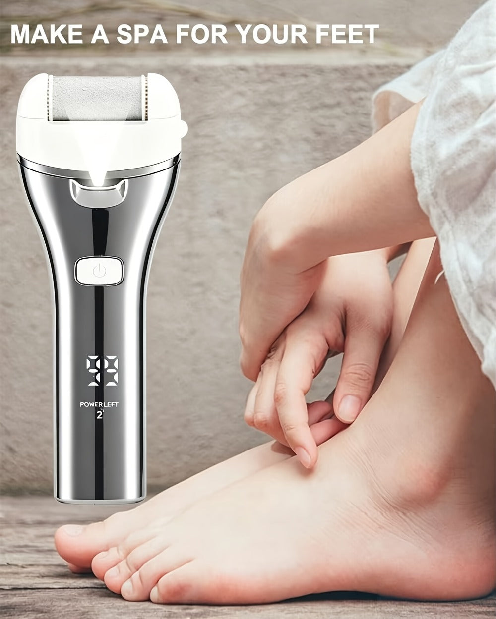 Electric Feet Remover, Rechargeable Portable Electronic Foot File Pedicure Kits, Foot Scrubber File, Professional Pedicure Tools, Foot Care for Dead Skin Ideal Gift, 14in1 3 Rollers Manicure Nail