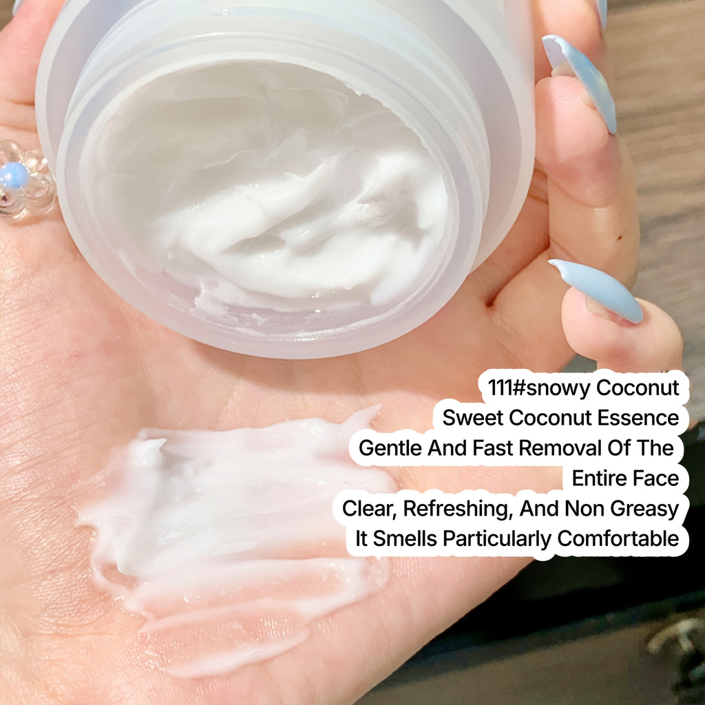 Xixi Makeup Remover Balm - Gentle Hydrating Cleansing Balm with Cold-brewed Peach, Fast-Melting No Residue Formula, Pastel Blue & Pink, for Sensitive/Neutral Light Beige - Spa-like Makeup Removal at Home