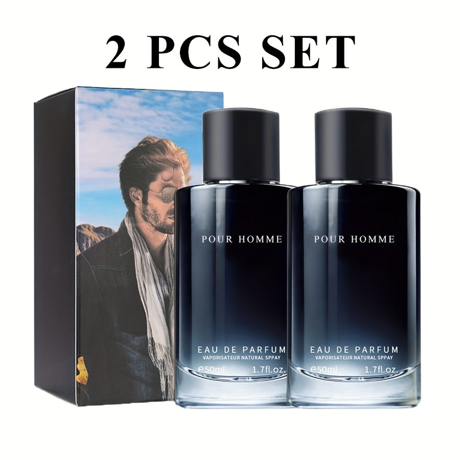 50ml/1.7fl.oz Men's Eau De Parfum - Fougere Scent with Pepper, Lavender & Cedarwood Notes, Long-Lasting Freshness for Daily Wear & Dating, Paraben-Free, Ideal Gift for Him, Dating Fragrance, Sophisticated Packaging, Premium Quality Scent