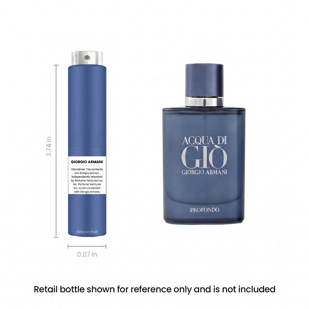 Giorgio Armani Acqua di Gio Profondo Cologne for Men - Travel Spray EDP 5ml