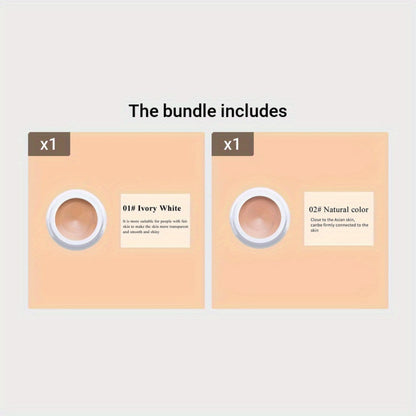 Waterproof Concealer Cream Set of 3 - Full Coverage Dark Spot & Tattoo Cover Concealer Paste for All Skin Types - Natural Finish Makeup Concealer