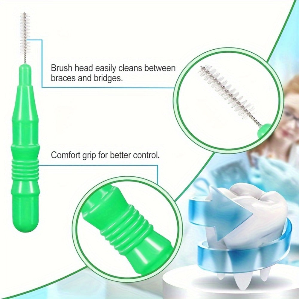 350pcs Interdental Brush Tooth Floss Tooth Cleaning Tool Toothpick Dental Tooth Flossing Head Oral Dental Flosser Teeth Soft Dental Picks Refill Dental Flosser Toothpick Cleaners, Mixed Color