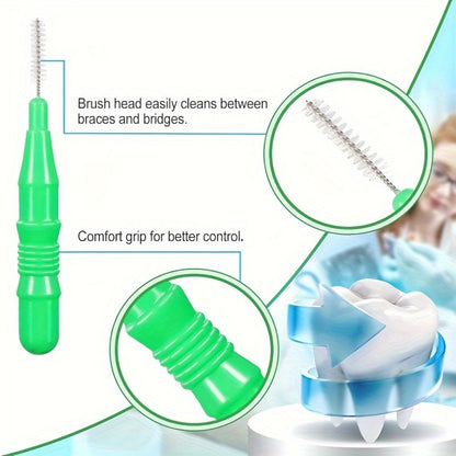 Interdental Brush Dental Picks 350 Pieces Soft Floss Toothpick Cleaners - Oral Care Flosser Refill Mixed Color Teeth Cleaning Tool Set