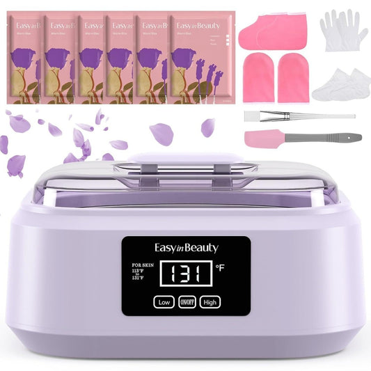 Paraffin Wax Machine for Hand and Feet - 3000ml Touchscreen Paraffin Wax Warmer Kit with 6 Packs Refill Wax, Hot Wax Spa Bath for Arthritis Pain Relief & Moisturizing Skin Care