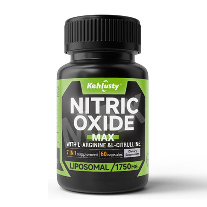 L-Arginine & L-Citrulline Energy Supplement 7-in-1 with Maca, Beetroot & Nitric Oxide Boost - Pre-Workout & Daily Stamina Support for Men & Women - Ideal for Fitness, Office & Active Adults
