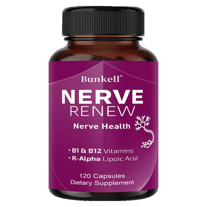 Neurohealth Supplement with Vitamins B1 & B12 – Brain, Nerve & Energy Support Premium Formula for Women & Men, 120 Capsules 60-Day Supply
